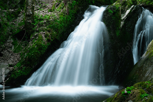 Fototapeta Naklejka Na Ścianę i Meble -  Waterfall in a mystical forest