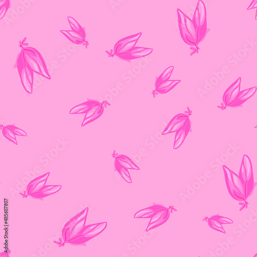 Buds flower seamless pattern. Decorative floral background. © Lidok_L