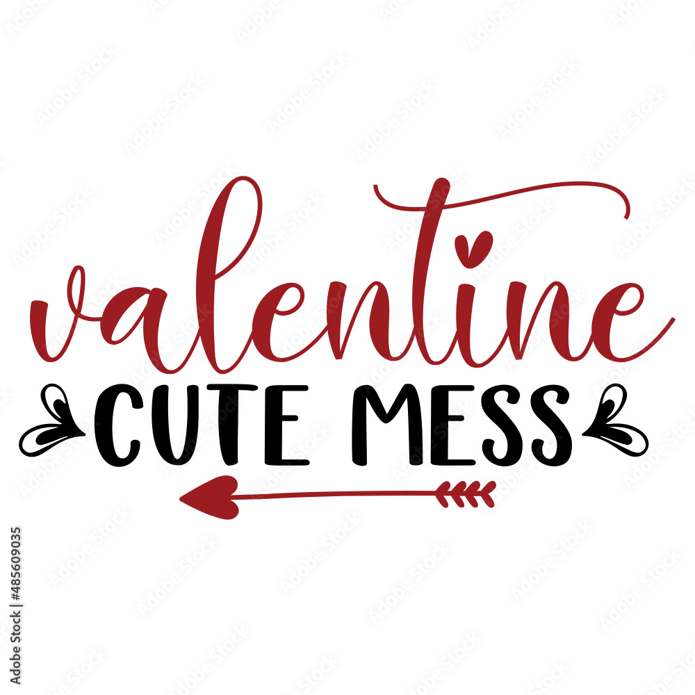 Valentine Cute Mess SVG