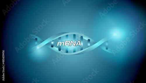 mRNA on a light background