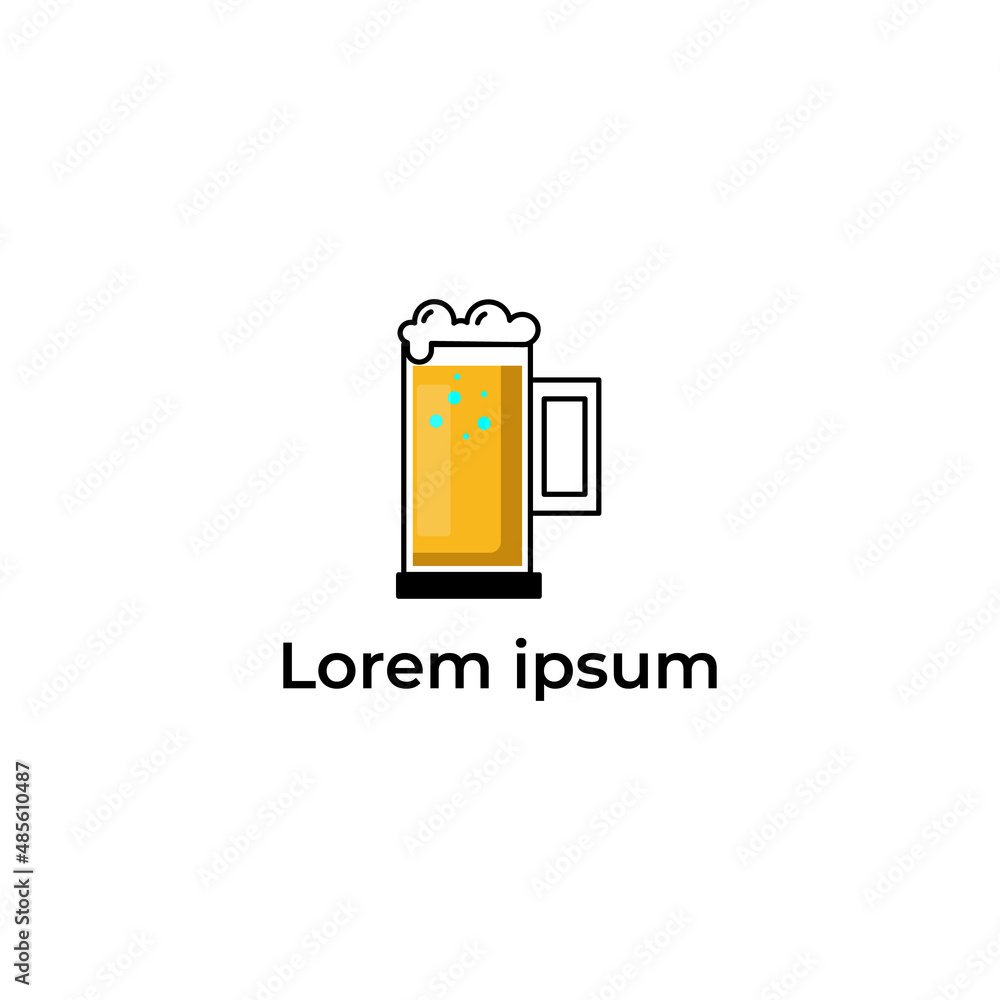 beer and drink logo vector icon illustration design beer and drink logo vector icon illustration design