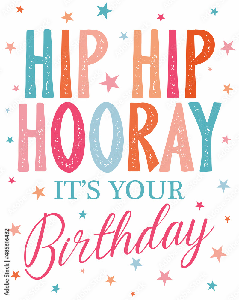 Obraz premium cheerful birthday greting card design