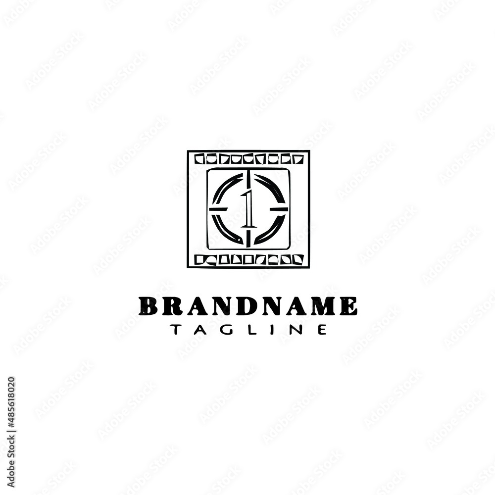 film cartoon logo template icon design black isolated vector illustration film cartoon logo template icon design black isolated vector illustration