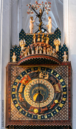 Zodiac and astrological calendar in the Church of the Virgin Mary in Gdansk