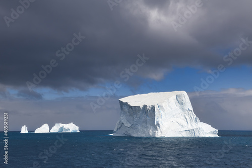 Cooper Bay  Floating Icebergs  South Georgia  South Georgia and the Sandwich Islands  Antarctica