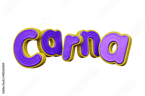 3D carnival logo