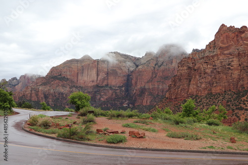 road in zion national park