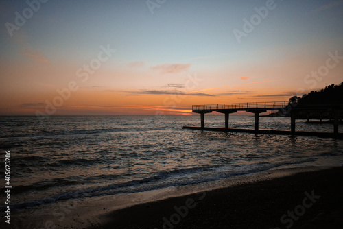 sunset on the beach