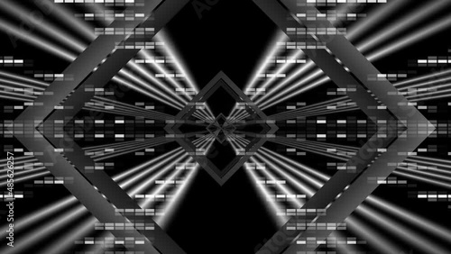 motion squares and shapes on transparent background, alpha channel, loop