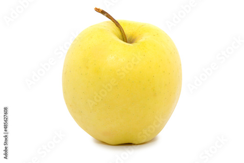 yellow delicious apple isolated on white background for your clipart or design