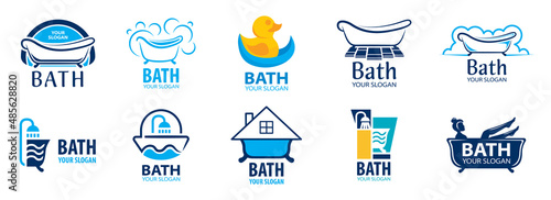 Vector logo of plumbing, baths and showers