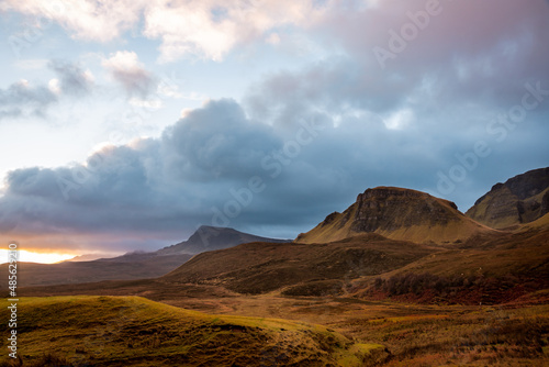 Troternish Ridge with moody sky backdrop photo
