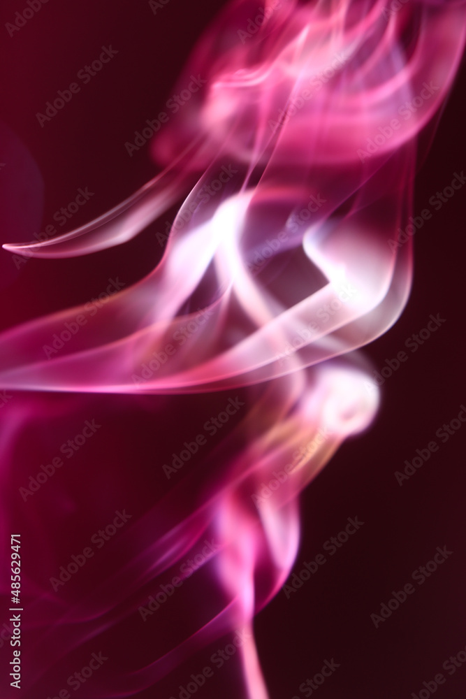 Beautiful red and pink puffs of smoke Beautiful red and pink puffs of smoke