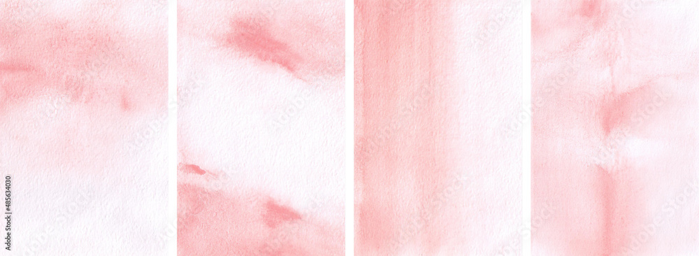 Watercolor texture set. Valentines abstract red background collection. Modern invitation wrapping design. Watercolor texture set. Valentines abstract red background collection. Modern invitation wrapping design.