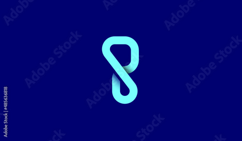 Minimalist Letter SP PS Logo Design, Editable in Vector