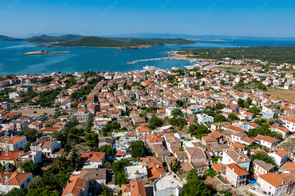 Aerial view of Cunda, Ayvalik, Turkey. Aerial view of Cunda, Ayvalik, Turkey.