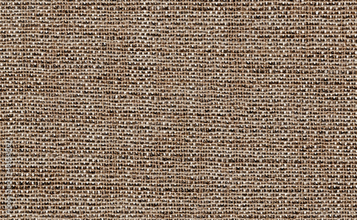 Closeup brown beige color fabric sample texture backdrop.Brown fabric strip line pattern design,upholstery,textile for decoration interior design or abstract background.