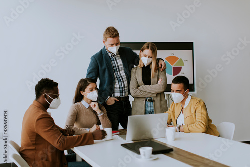 Group of multiethnic busine...