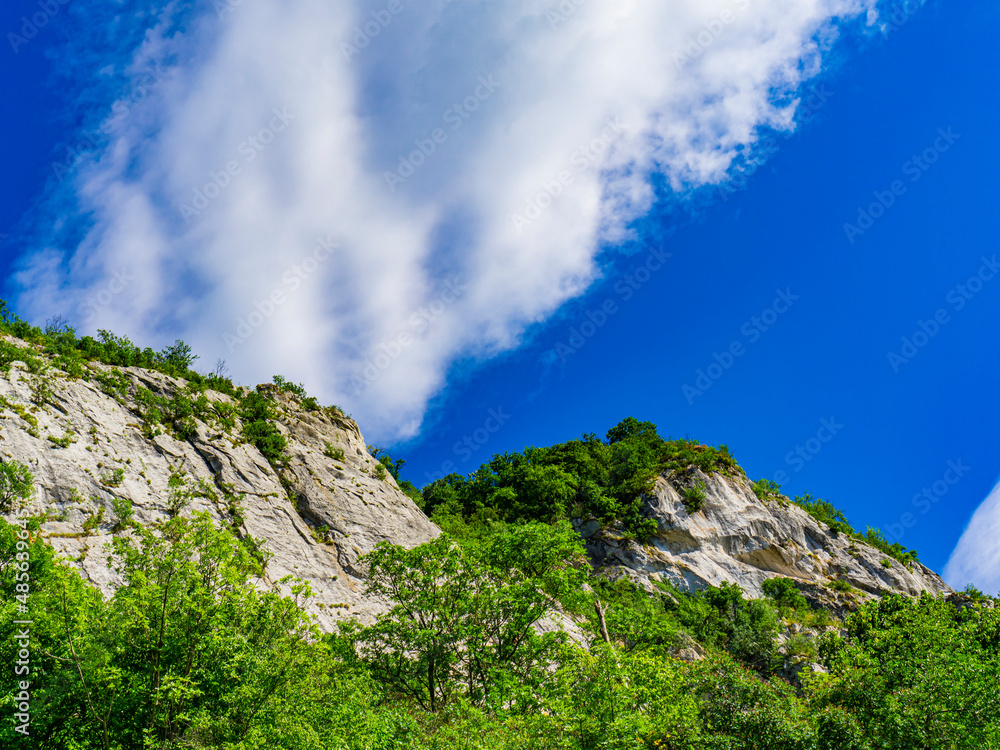 Danube gorge at Djerdap in Serbia