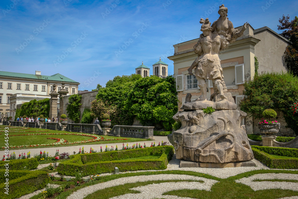 Fototapeta premium The Mirabell Gardens at Salzburg, Austria