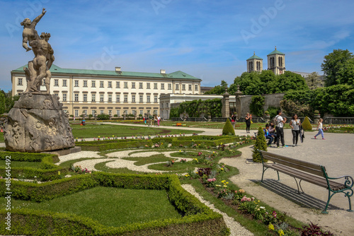 The Mirabell Gardens at Salzburg, Austria