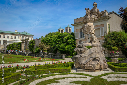 The Mirabell Gardens at Salzburg, Austria