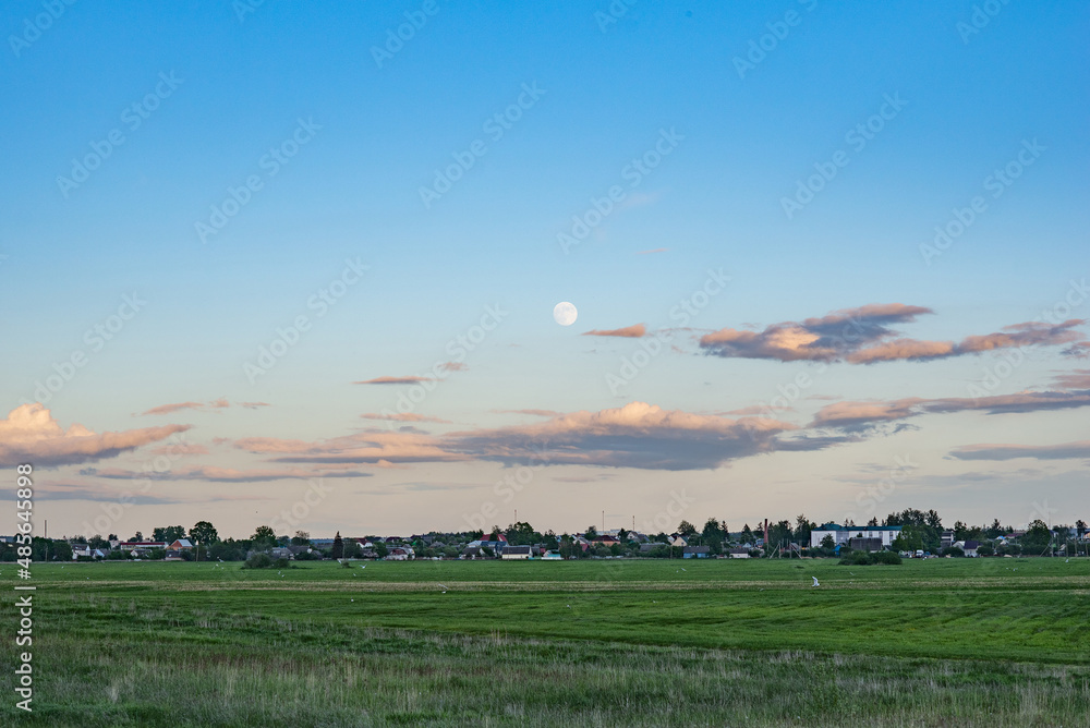Beautiful clouds in the european summer sky. Beautiful clouds in the european summer sky.