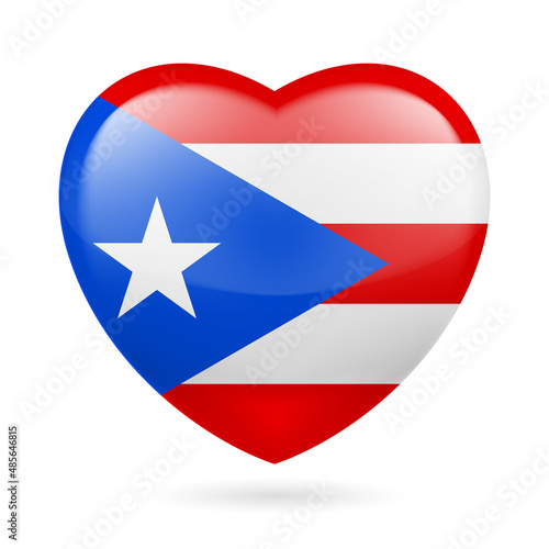 Free Download Heart with Puerto Rico Flag Colors. I Love Puerto Rico - GFXLoad