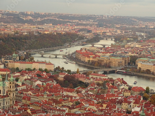 panorama of Prague city