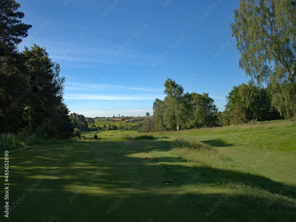 Golf course in the sun