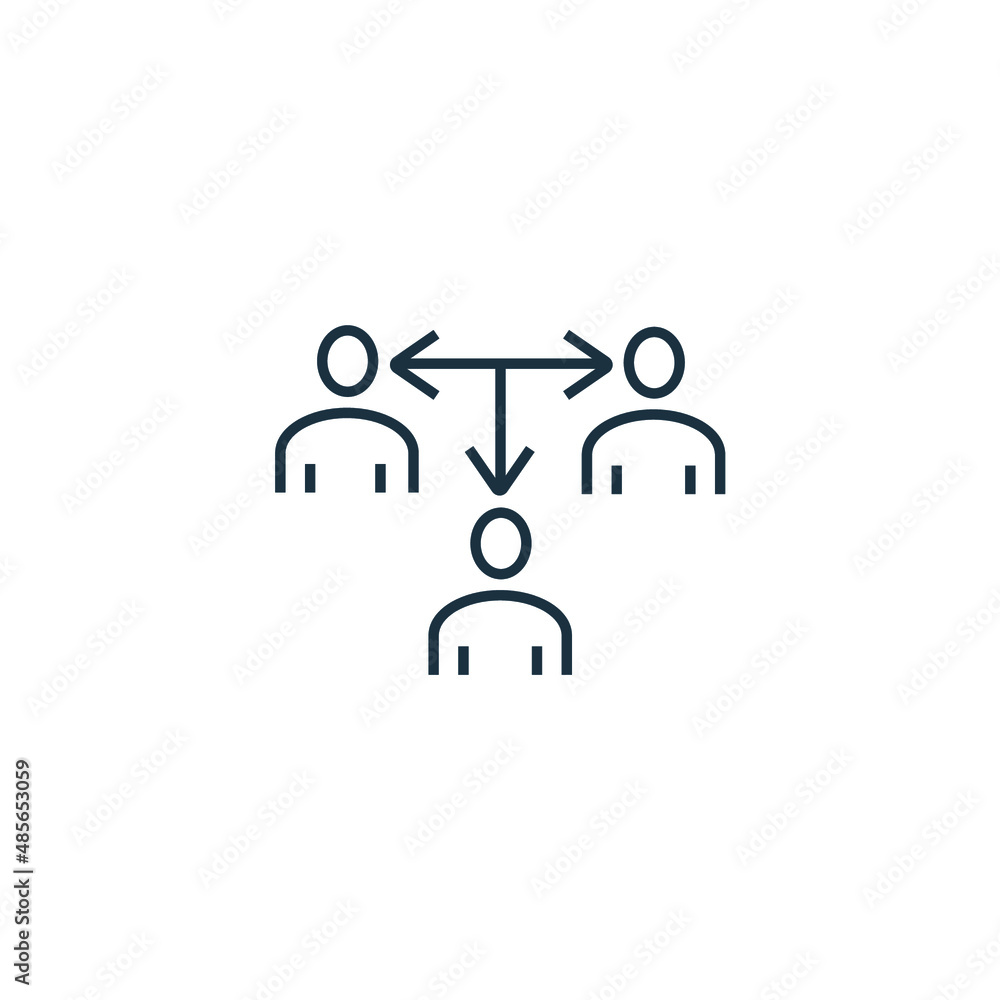 Coordinating people  icons  symbol vector elements for infographic web