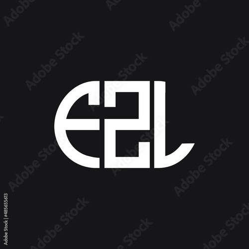 FZL letter logo design on black background. FZL creative initials letter logo concept. FZL letter design.
 photo