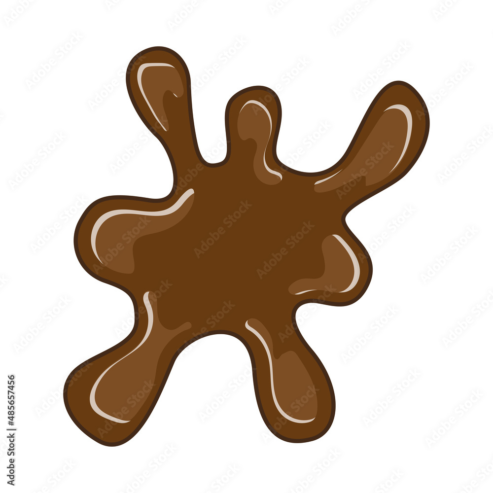 Chocolate splat vector illustration Chocolate splat vector illustration