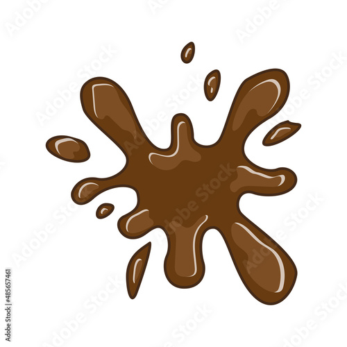 Chocolate splat vector illustration