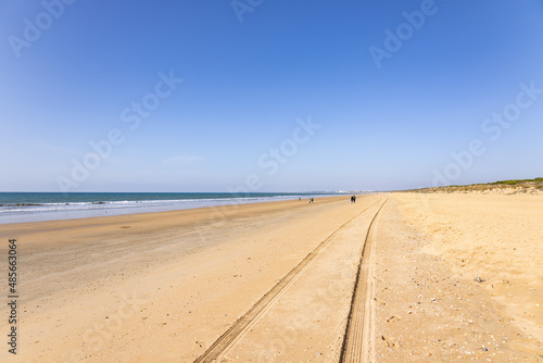 View of Punta Umbria beach in Huelva, Spain photo