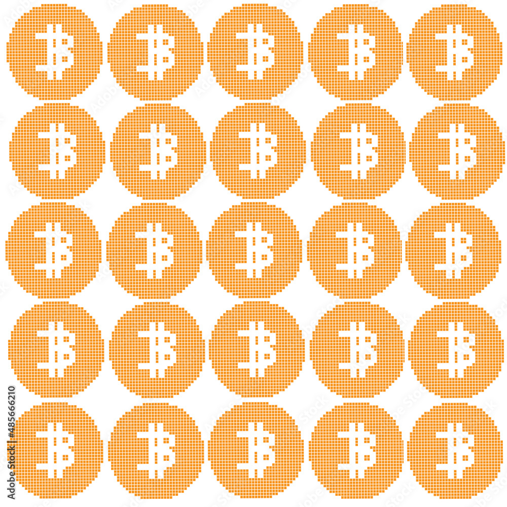 Cryptocurrency pixel icon