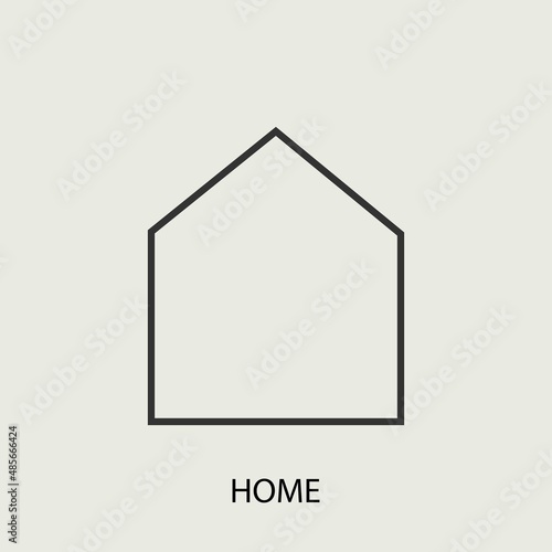 House vector icon illustration sign