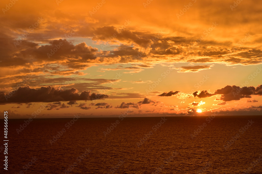 Fiery Florida Sunrise Over the Ocean