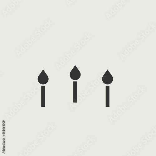 birthday cake vector icon illustration sign 