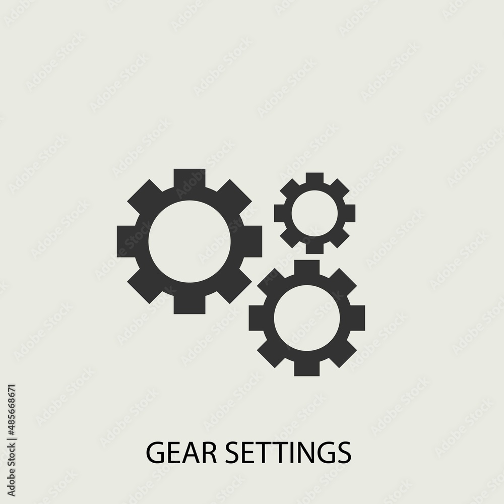 settings vector icon illustration sign settings vector icon illustration sign