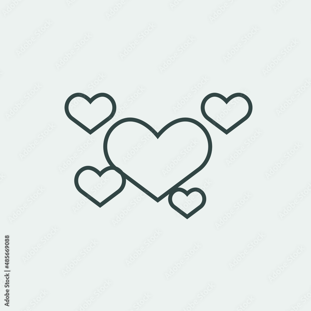 love vector icon illustration sign love vector icon illustration sign