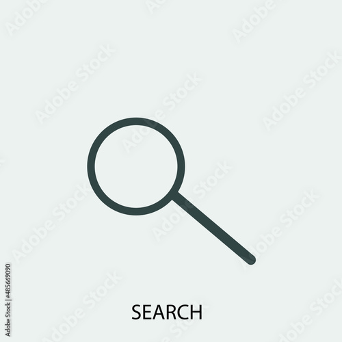 Search vector icon illustration sign