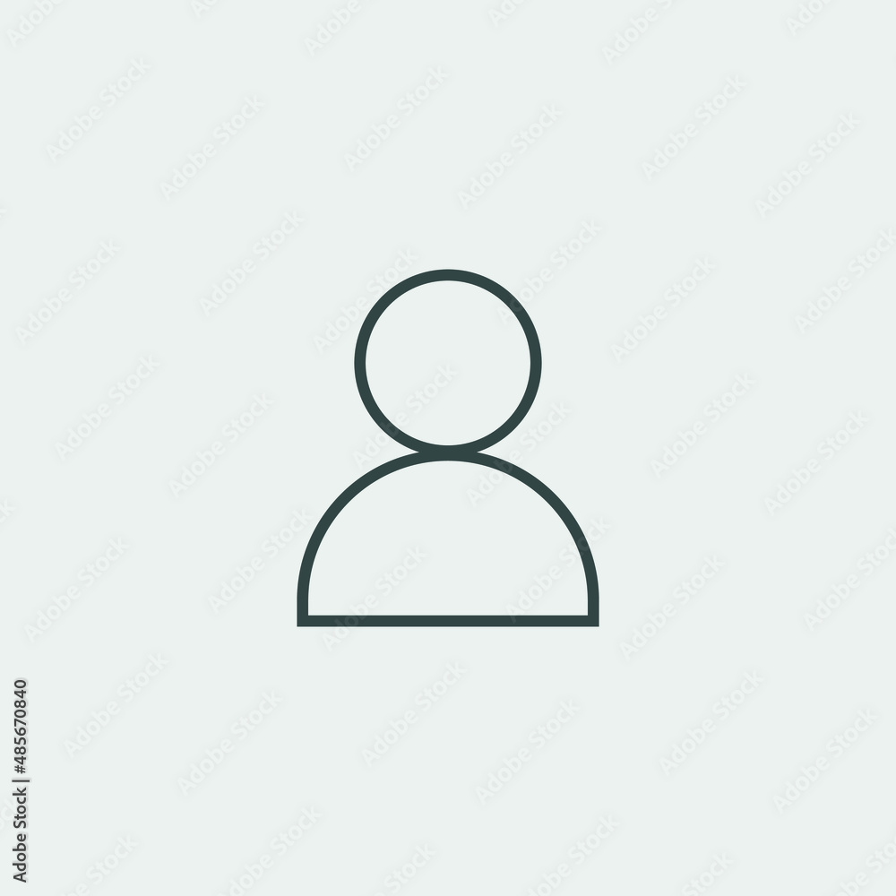 profile vector icon illustration sign profile vector icon illustration sign