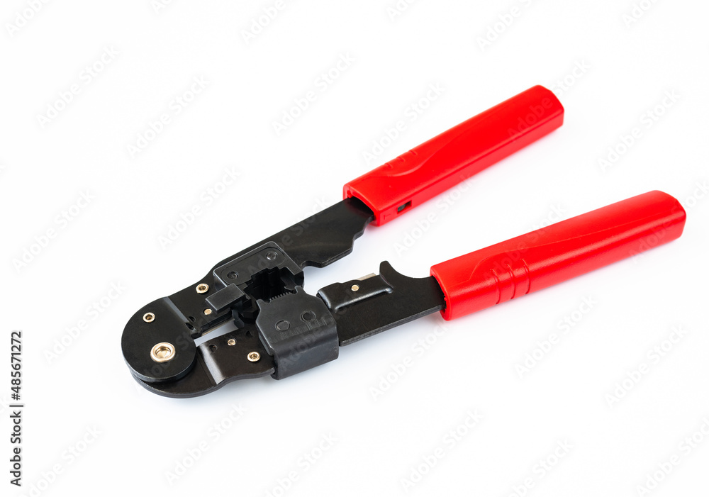 Crimping pliers for a connectors, internet cables and wires Crimping pliers for a connectors, internet cables and wires