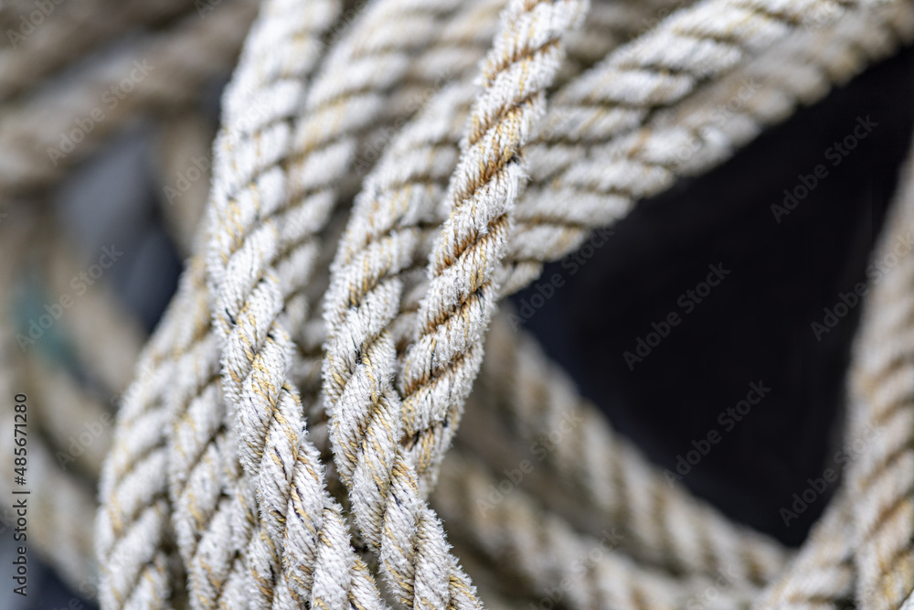 close up de corda enrolada 