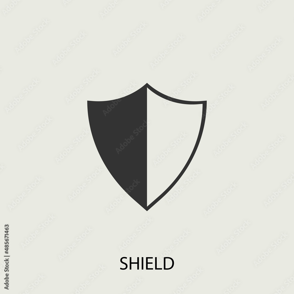 shield security vector icon illustration sign shield security vector icon illustration sign