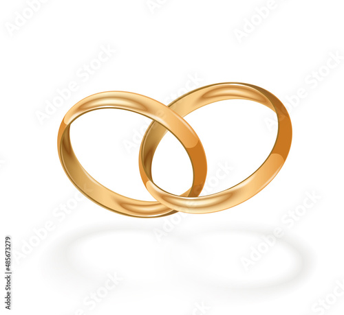 Gold wedding ring. Jewellery.