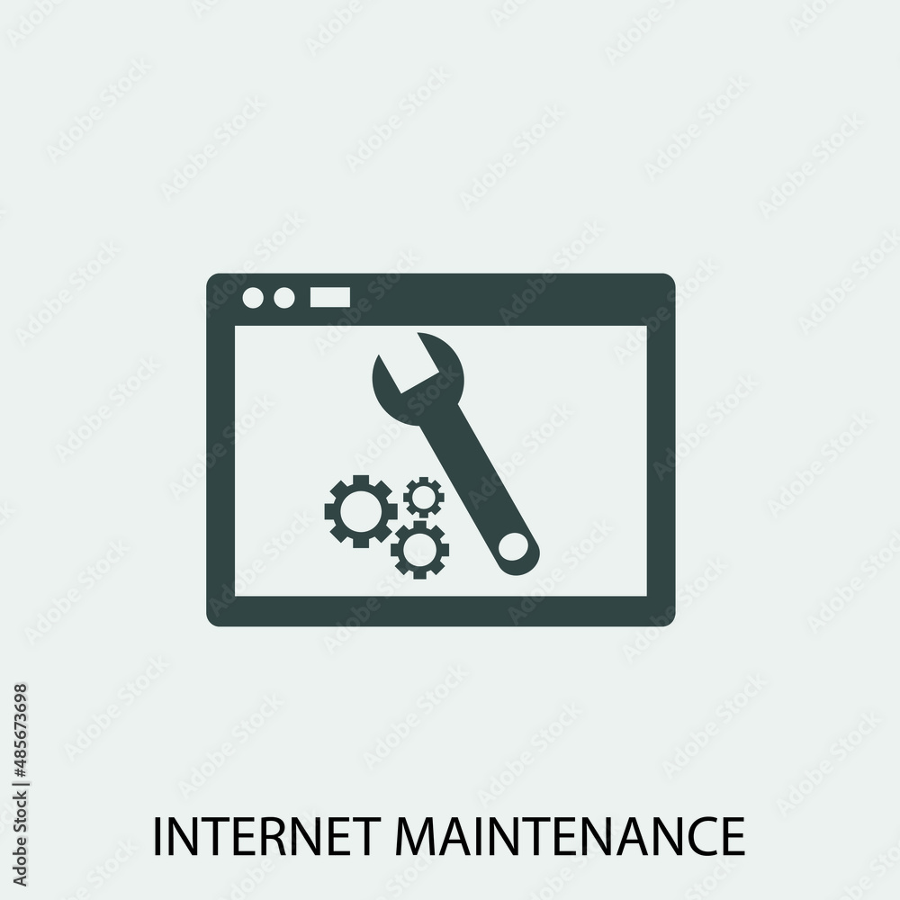 Internet_maintenance vector icon illustration sign Internet_maintenance vector icon illustration sign