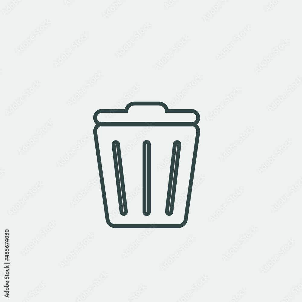 bin vector icon illustration sign bin vector icon illustration sign