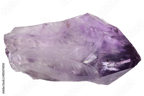 amethyst from Rio Grande do Sul  Brazil isolated on white background